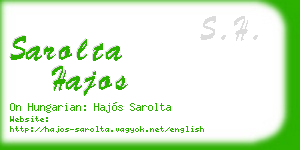 sarolta hajos business card
